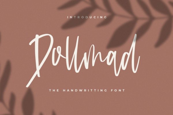 英文连笔手写书法字体蚂蚁素材精选 Dollmad – The Handwritten Font