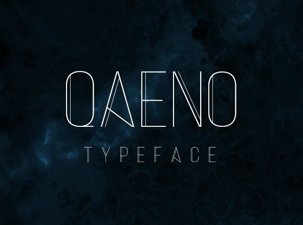 粗细线条组合英文无衬线字体蚂蚁素材精选 Qaeno Font