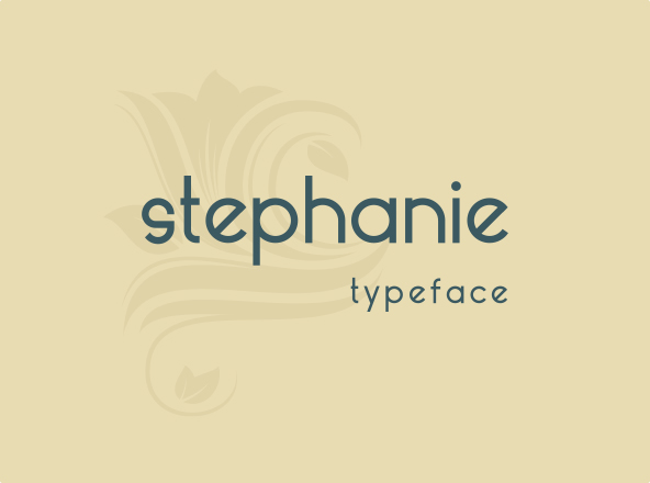简约女性风格英文无衬线字体蚂蚁素材精选 Stephanie Font