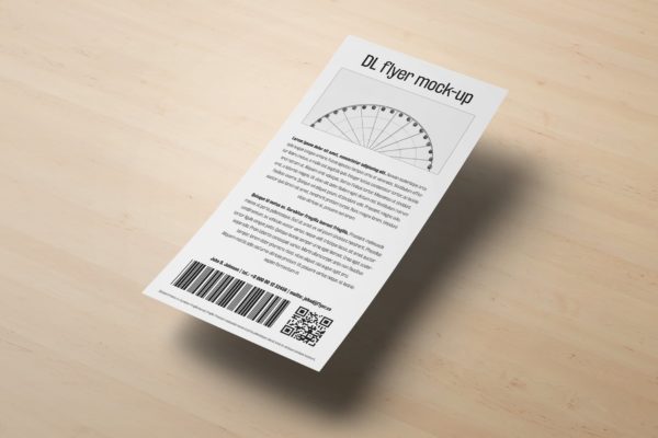 DL传单设计效果图样机第一素材精选模板 DL Flyer Mock-Up