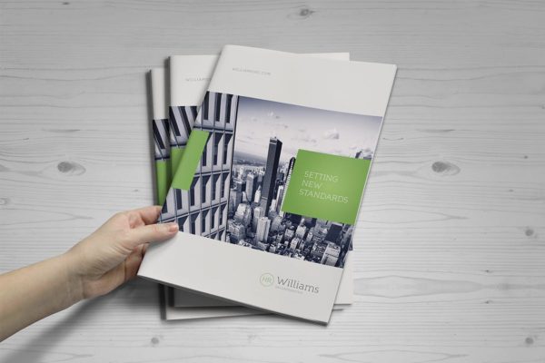 A4尺寸规格宣传册/目录封面设计样机蚂蚁素材精选模板 A4 Brochure / Catalog Mock-Up