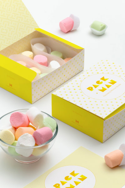 甜点烘焙糕点包装盒设计样机04 Sweet Box Mockup 04