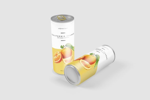 软饮料罐头产品外观设计第一素材精选 Softdrink Can Product Mockup