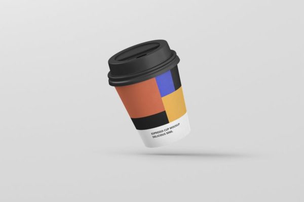 浓缩咖啡杯一次性纸杯第一素材精选 Espresso Coffee Cup Mockup