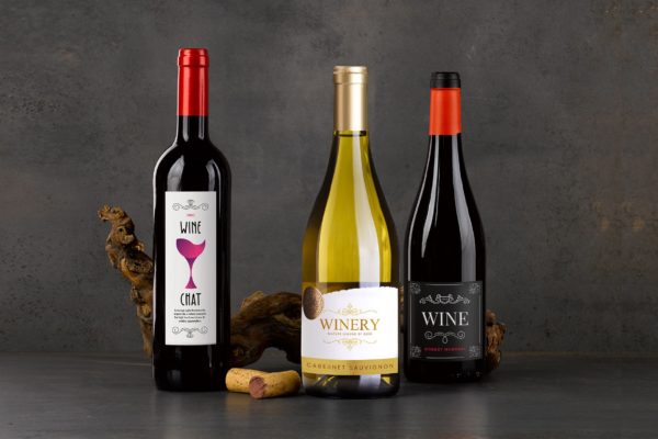 葡萄酒/洋酒酒瓶外观设计第一素材精选 Wine Bottle Mockup