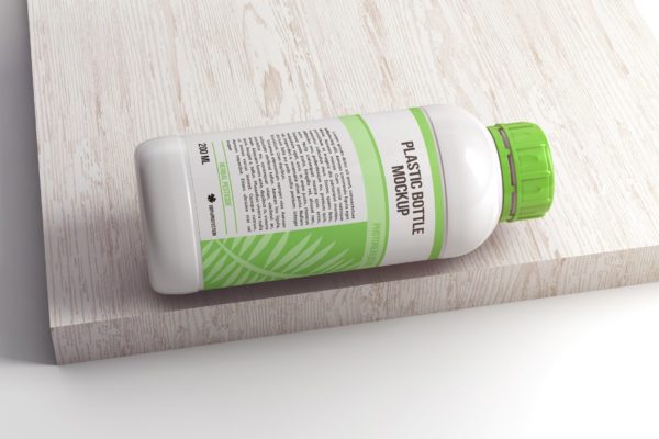 200ML塑料瓶外观设计图第一素材精选 Plastic Bottle Mockup