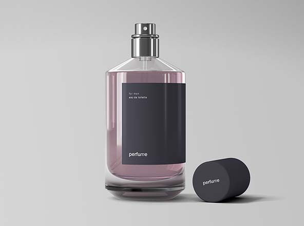 经典香水瓶产品外观设计展示蚂蚁素材精选 Classic Perfume Mockup