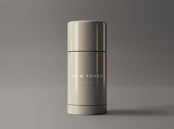 护肤品爽肤水瓶子外观设计展示第一素材精选 Skin Toner Mockup