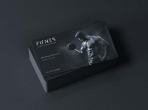 俱乐部会所会员卡印刷效果图蚂蚁素材精选 Membership Card Mockup