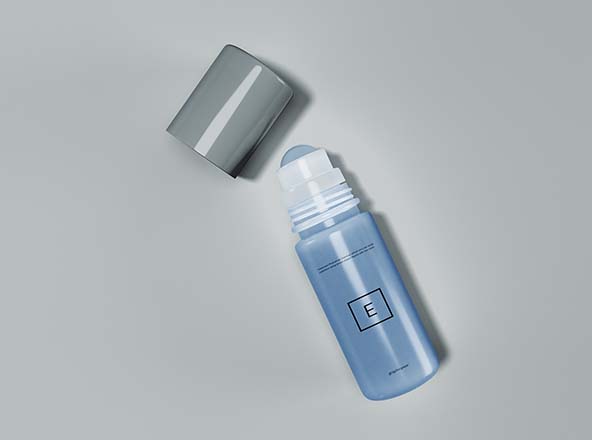 滚珠香水瓶外观设计效果图第一素材精选 Rollerball Perfume Mockup