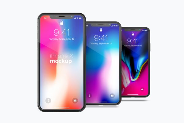 iPhone X手机APP应用UI设计效果图免费样机素材 Free iPhone X Mockup 03