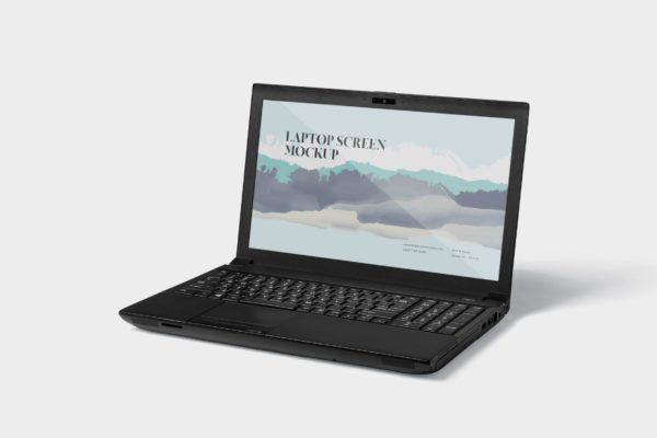 Windows笔记本电脑屏幕预览第一素材精选样机模板 Laptop Screen Mockup – Windows Edition