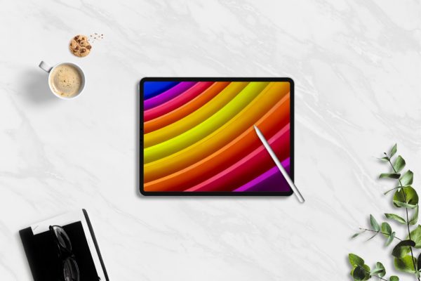 黑色外观平板电脑屏幕演示第一素材精选样机模板 Tablet Mockups