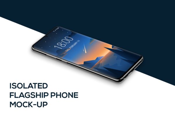 全面屏智能手机APP界面设计演示第一素材精选样机 Phone mockup