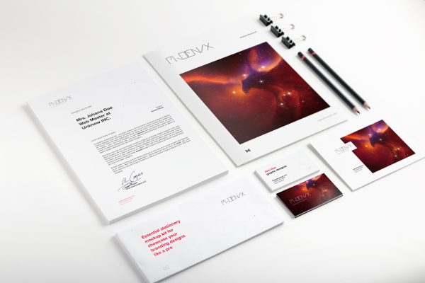 企业品牌VI设计办公用品套装样机01 Stationery Mockup 01