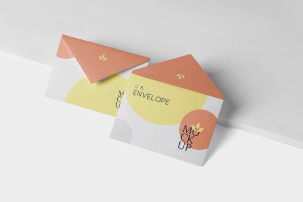 C6规格企业信封设计效果图第一素材精选 Envelope C6 Mock-Up Set