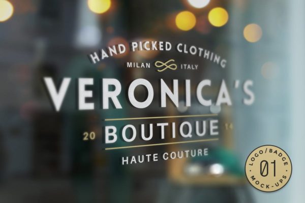 10款品牌Logo/店招/徽章设计效果展示图第一素材精选模板v1 10 Logo/Badge Mock-Ups Vol.1