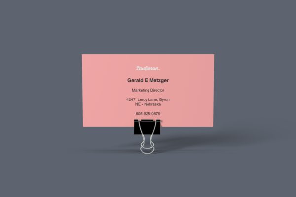 牛皮纸名片版式设计图第一素材精选 Business Card Mockups