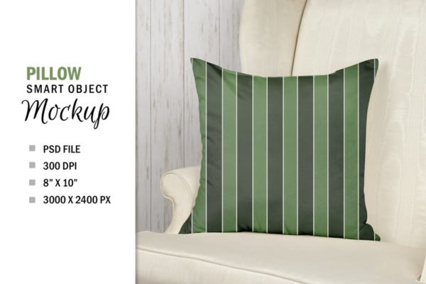 座椅靠垫外观图案设计蚂蚁素材精选模板 Smart Layer Pillow Chair Mockup Sublimation