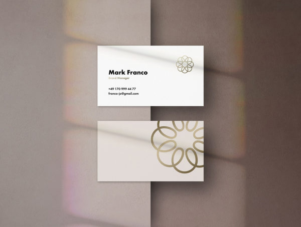 蚂蚁素材下午茶：5个高端极简主义的企业名片效果图蚂蚁素材精选