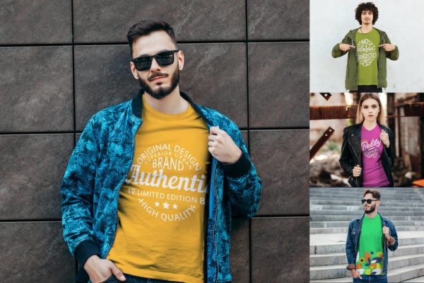 T恤系列服装印花设计展示样机蚂蚁素材精选合集v03 T-Shirt Mockup Collection 03
