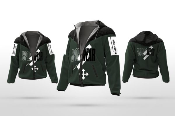 运动夹克外观设计图样机蚂蚁素材精选 Sport Jacket Mockups