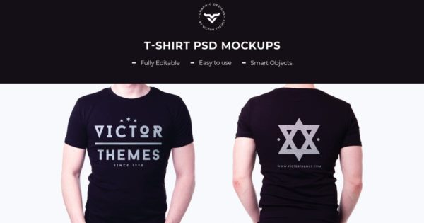 T恤双面印花设计图样机蚂蚁素材精选 T-Shirt Mockup