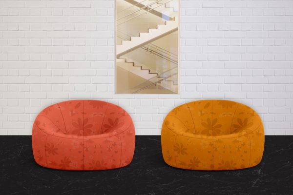 创意布艺沙发设计图样机第一素材精选模板 Sofa Mockups