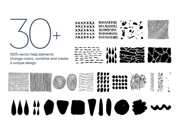 蚂蚁素材下午茶：抽象的服装/包装设计背景&图案素材