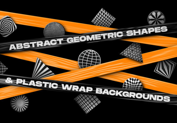 第一素材下午茶：200个抽象的形状&背景素材集