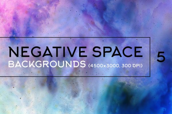 负空间水彩肌理纹理蚂蚁素材精选背景包v5 Negative Space Backgrounds Vol.5