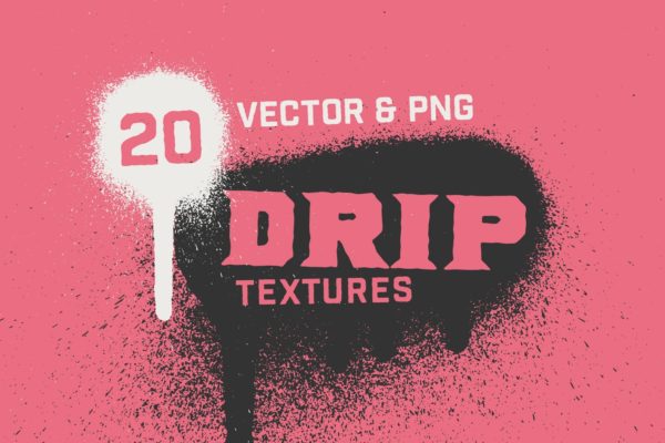 喷漆滴墨图案纹理肌理素材 Spray Paint Drip Textures