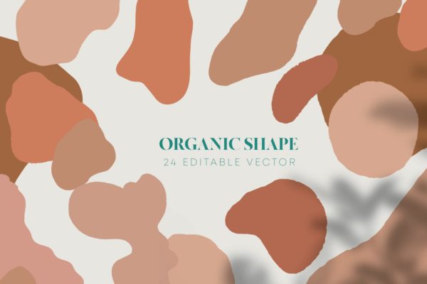 24款有机抽象艺术色彩图形矢量第一素材精选背景 24 organic Abstract Artistic