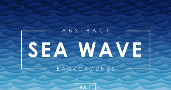抽象海洋波浪波纹背景素材v2 Sea Wave Abstract Backgrounds Vol.2