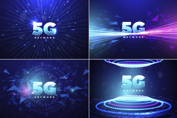 5G新一代网络科技技术背景图素材 5G Technology Backgrounds