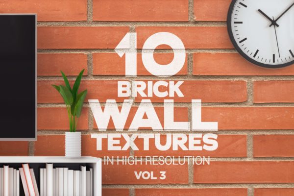10张砖墙纹理高清第一素材精选背景素材v3 Brick Wall Textures x10 Vol 3