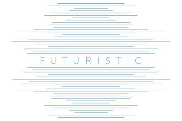 蓝色线条未来科技主题高清抽象背景图素材 Blue lines abstract futuristic tech background