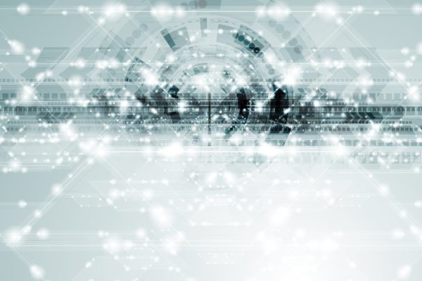 闪亮抽象主题科技背景图素材 Technology shiny abstract blue background