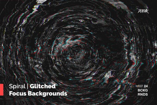 螺旋式聚焦高清第一素材精选背景素材 Spiral | Glitched Focus Backgrounds