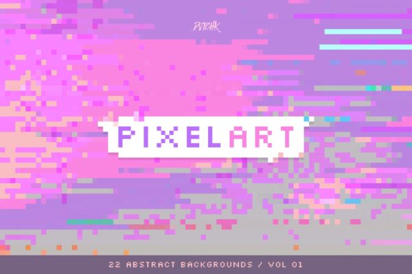 像素艺术彩色第一素材精选背景素材v1 Pixel Art | Colorful Backgrounds | V. 01