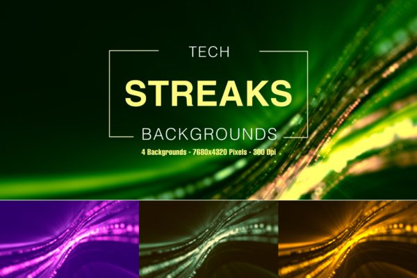 未来科技感超高清条纹背景图素材 Tech Streaks