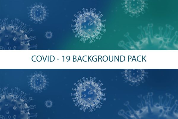 冠状病毒Covid-19高清Banner背景图素材 Coronavirus ( Covid – 19 ) Wide Background Pack