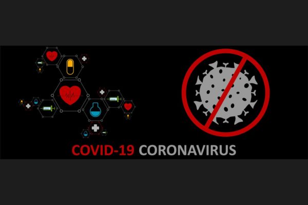 冠状病毒COVID-19医学主题抽象背景图 Coronavirus COVID-19 medical abstract background