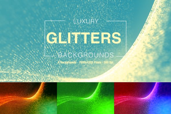 8K奢华风格闪光点状波纹曲线背景图素材 Luxury Glitters