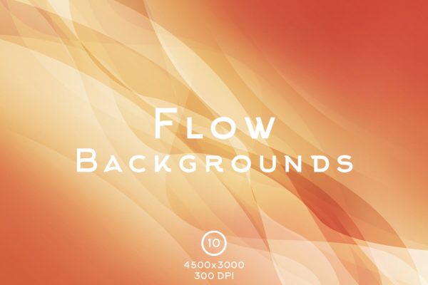 渐变色流体纹理背景图素材 Flow Backgrounds