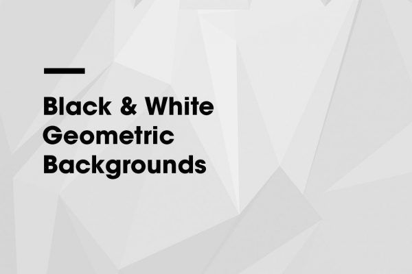 黑白风格几何图形高清背景图素材 Black & White | Geometric Backgrounds