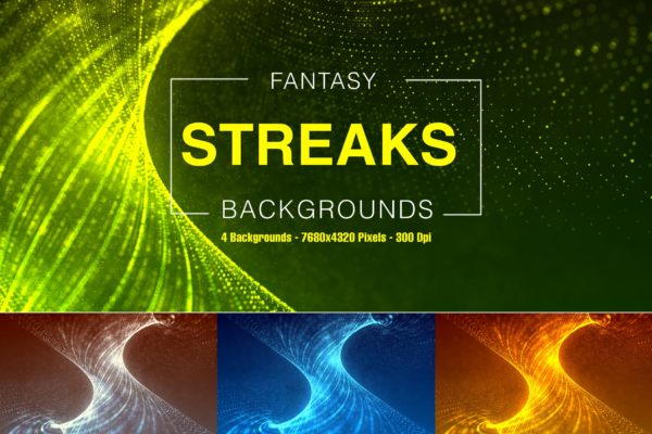8K超高清梦幻点状条纹线条背景图素材 Fantasy Streaks