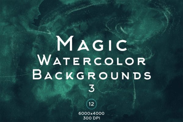 魔法水彩抽象背景图素材v3 Magic Watercolor Backgrounds 3