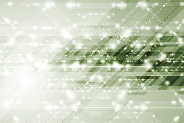 科技风闪亮绿色抽象背景图素材 Abstract tech sparkling shiny green background