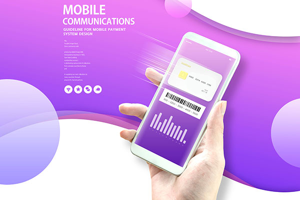 手机智能支付主题海报PSD素材蚂蚁素材精选模板[PSD]